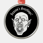 Vampier Horror Film Dracula Metalen Ornament (Voorkant)