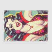 Vampier Horror Meisje Tissuepapier (Voorkant)