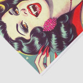 Vampier Horror Meisje Tissuepapier (Detail)