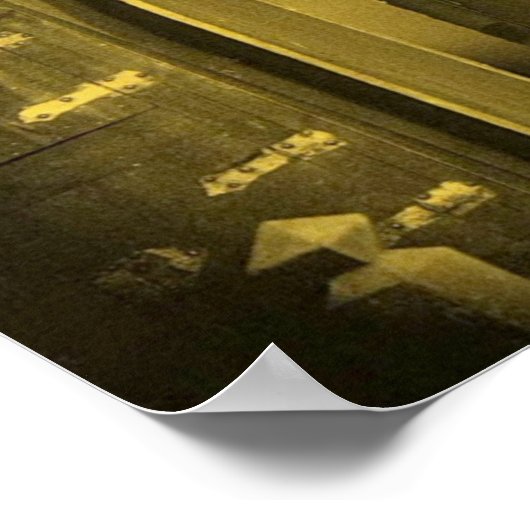  Vampier Horror Nosferatu Mosterd Geel Poster (Hoek)