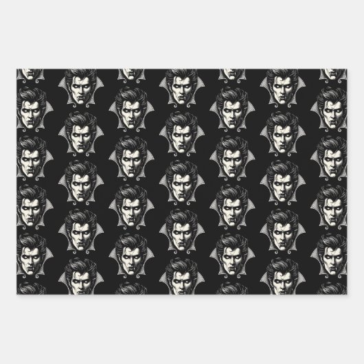 Vampier Horror Scary Spooky Inpakpapier Vel (Voorkant)