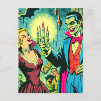 vampier horror strips briefkaart