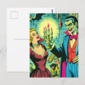  vampier horror strips briefkaart (Voorkant / Achterkant)
