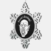 Vampier Horror Tin Sneeuwvlok Ornament (Rechts)