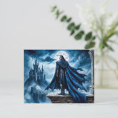 Vampier in het kasteel van Moonlit Briefkaart (Staand voorkant)
