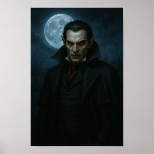 Vampier in het maanlicht - Elegantie met een beet Poster