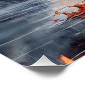 Vampier in het rode maanlicht perfect poster (Hoek)