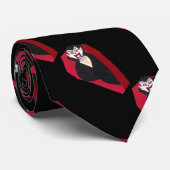 Vampier in koffie stropdas (Opgerold)