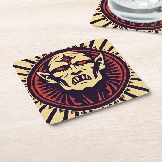 "VAMPIER" KARTONNEN ONDERZETTERS (Schuin)