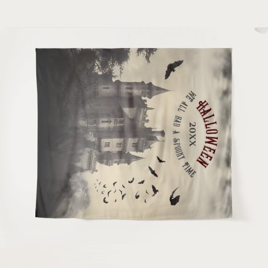 Vampier Kasteel Halloween Foto Booth Achtergrond Wandkleed (Voorkant (horizontaal))