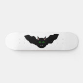 Vampier Kat Gezicht Bat Halloween Skateboard (Horizontaal)