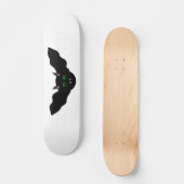 Vampier Kat Gezicht Bat Halloween Skateboard (Voorkant)