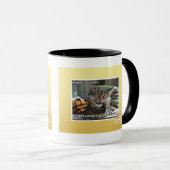 vampier-kat glimlacht mok (Voorkant rechts)