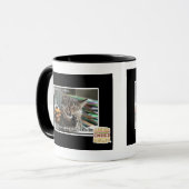 vampier-kat glimlacht mok (Voorkant links)