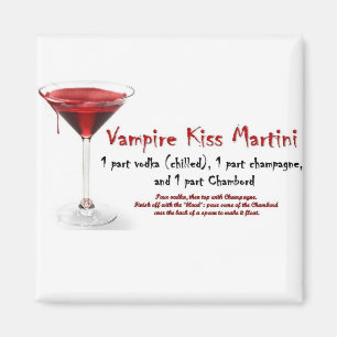 Vampier Kiss Martini Drink Recept Magneet