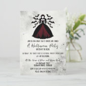 Vampier Koningin Halloween Feest Kaart (Staand voorkant)