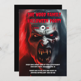 Vampier man Volwassenen Halloween Spooky Undead Kaart