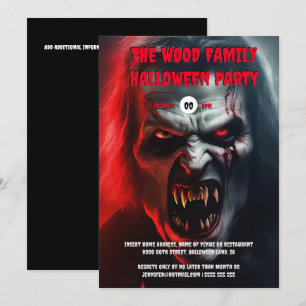 Vampier man Volwassenen Halloween Spooky Undead Kaart