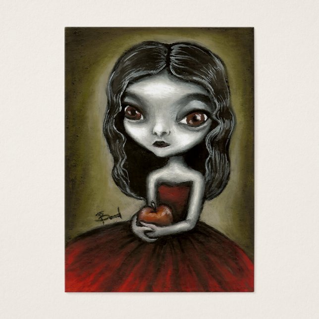 Vampier meisje ACEO prints Visitekaartje (Voorkant)