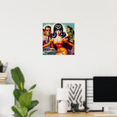  vampier meisje poster (Thuiskantoor)