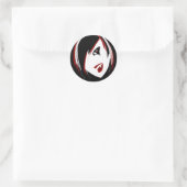 Vampier Meisje Stickers (Tas)