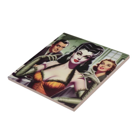  vampier meisje tegeltje (Zijkant)