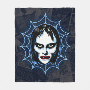 Vampier Meisje Vintage Monster Mask Horror Fleece Deken