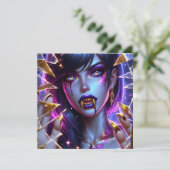 Vampier met Gold Fangs Halloween Party (Staand voorkant)