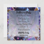 Vampier met Gold Fangs Halloween Party (Achterkant)