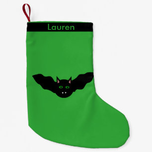 Vampier met kat naar beneden Halloween Aangepaste  Kleine Kerstsok