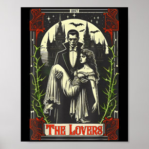 Vampier Monster Dracula En Bruid De Liefde Tarot C Poster