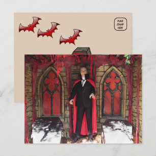 Vampier Monster / Halloween Briefkaart