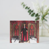 Vampier Monster / Halloween Briefkaart (Staand voorkant)