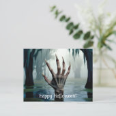 Vampier / Monster Hand die uit het moeras reikt Briefkaart (Staand voorkant)