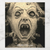 Vampier- of duizelige, op maat gemaakte wijnlabels wijn etiket (Enkel label)