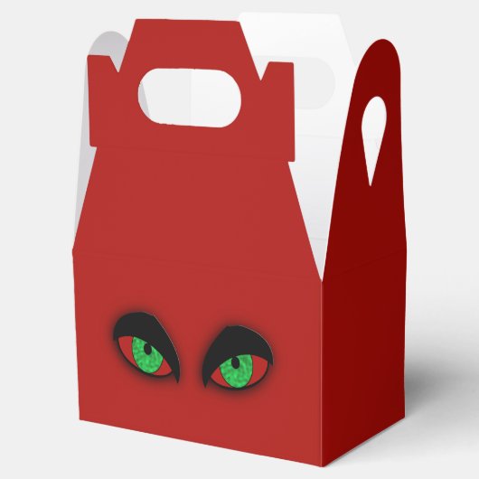 Vampier Ogen Rode Halloween Favor Box Bedankdoosjes (Geopend)