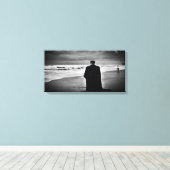 Vampier op het strand Echte canvasafdruk Canvas Afdruk (Insitu (Houten vloer))