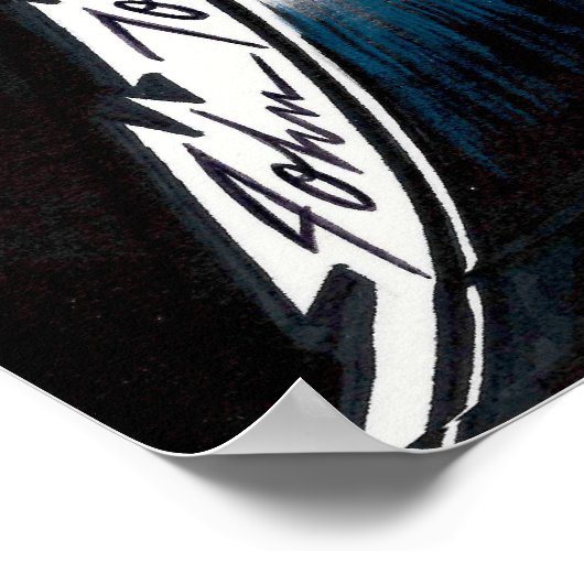 Vampier op het strand poster (Hoek)