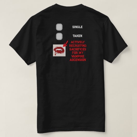 Vampier Opstanding T-shirt (Design achterkant)
