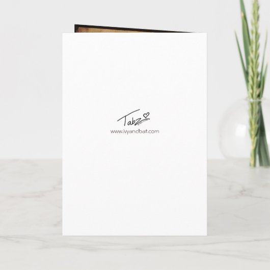 Vampier paar gotische bruiloft uitnodiging (Achterkant)