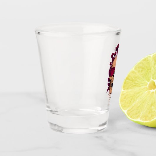 Vampier paddenstoel schedel shot glas (Links)