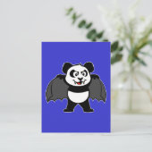 Vampier Panda Briefkaart (Staand voorkant)