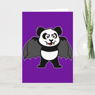 Vampier Panda Feestdagen Kaart