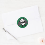 Vampier Panda Ronde Sticker (Envelop)