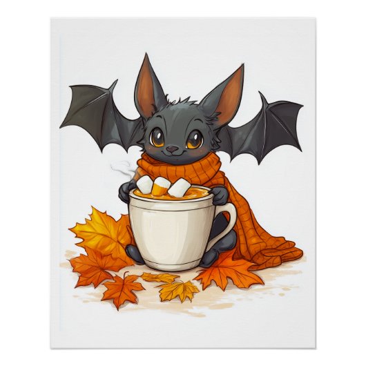 Vampier Pompoen Latte Perfect Poster (Voorkant)