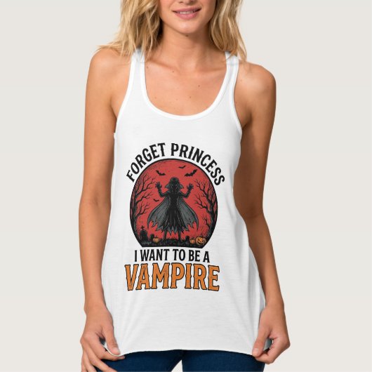 Vampier Prinses Shirt Spooky Retro Halloween Desi (Voorkant)
