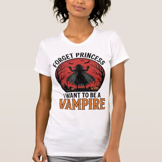 Vampier Prinses Shirt Spooky Retro Halloween Desi (Voorkant)