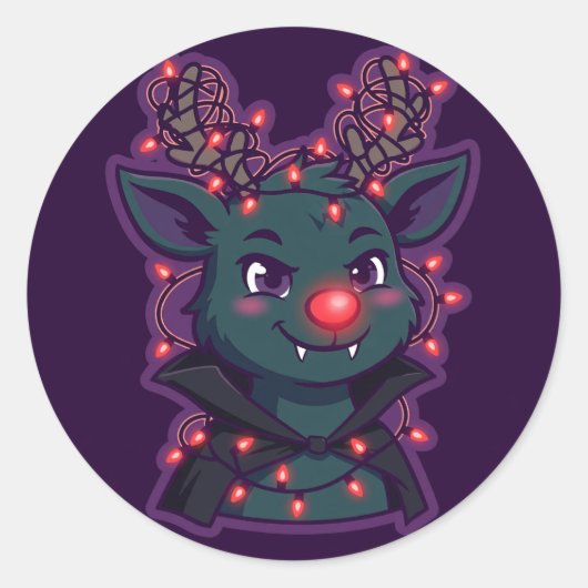 Vampier Rendier Sticker (Voorkant)