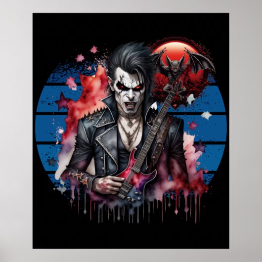 Vampier Rocker Poster (Voorkant)