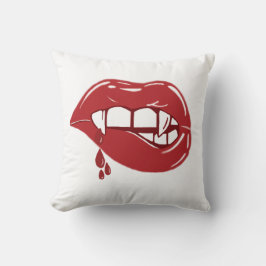 Vampier rode lippen druppelen bloeddruppels kussen